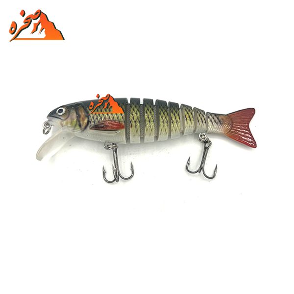 طعمه ماهیگیری هشت تکه کد S102 وزن 17 گرم طول 10 سانتیمتر - تصویر 5