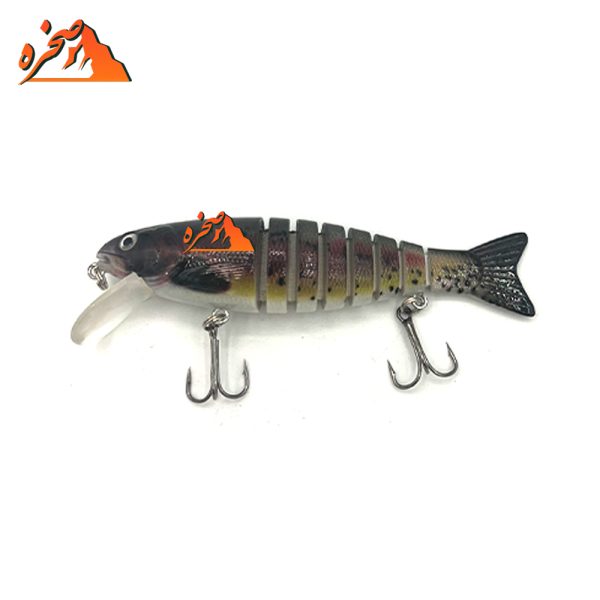 طعمه ماهیگیری هشت تکه کد S101 وزن 17 گرم طول 10 سانتیمتر - تصویر 3