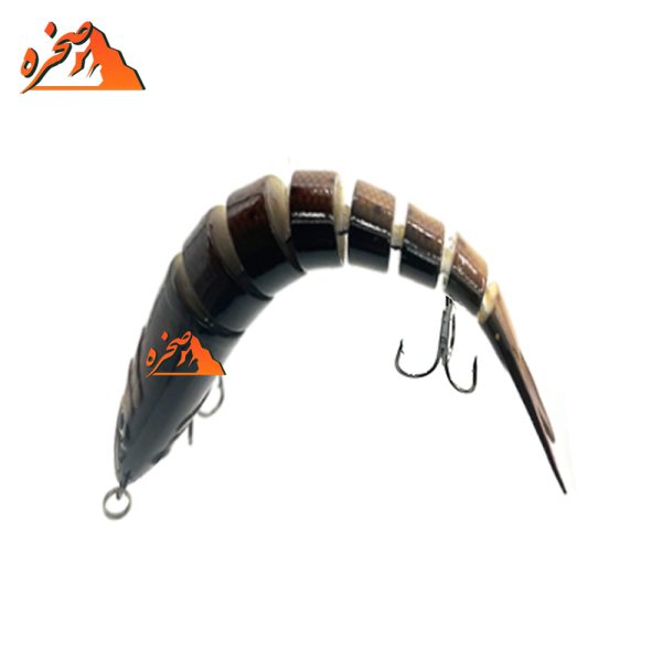 طعمه ماهیگیری هشت تکه کد B205 وزن 19.5 گرم طول 13 سانتیمتر - تصویر 3