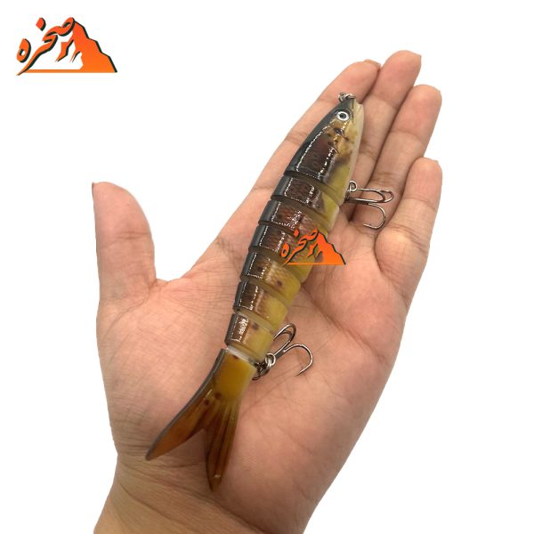 طعمه ماهیگیری هشت تکه کد B205 وزن 19.5 گرم طول 13 سانتیمتر - تصویر 4