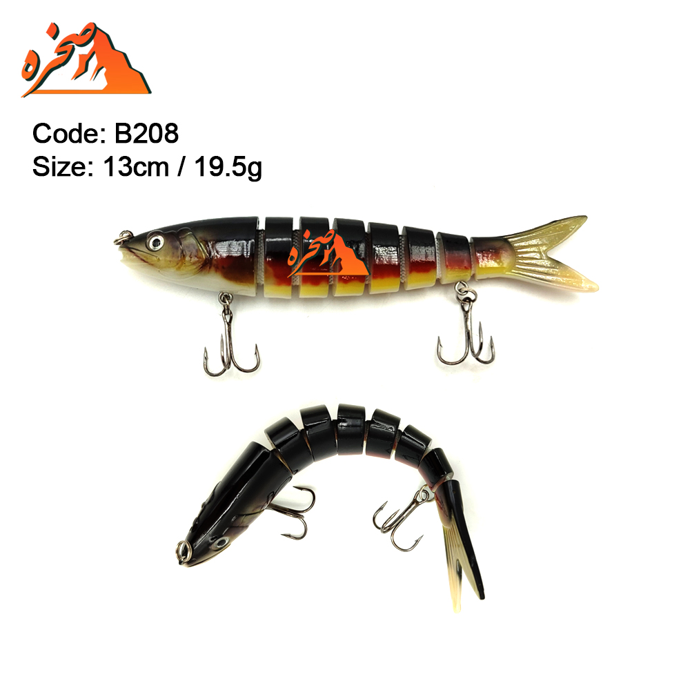 fishing-bait-8-pieces-b209-s-4 طعمه ماهیگیری هشت تکه کد B208 وزن 19.5 گرم طول 13 سانتیمتر