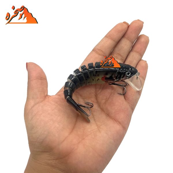 طعمه ماهیگیری هشت تکه کد S105 وزن 17 گرم طول 10 سانتیمتر - تصویر 3