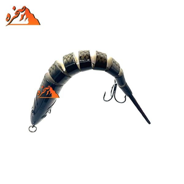 طعمه ماهیگیری هشت تکه کد B201 وزن 19.5 گرم طول 13 سانتیمتر - تصویر 3
