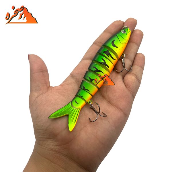 طعمه ماهیگیری هشت تکه کد B202 وزن 19.5 گرم طول 13 سانتیمتر - تصویر 6