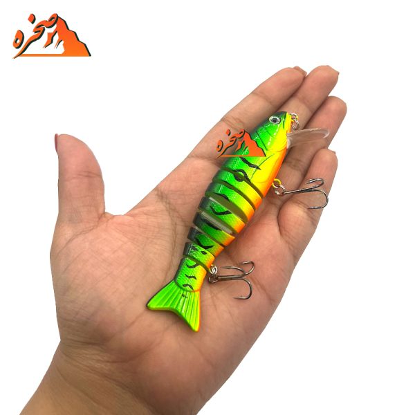 طعمه ماهیگیری هشت تکه کد S103 وزن 17 گرم طول 10 سانتیمتر - تصویر 4