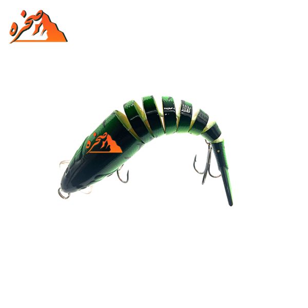 طعمه ماهیگیری هشت تکه کد S103 وزن 17 گرم طول 10 سانتیمتر - تصویر 6