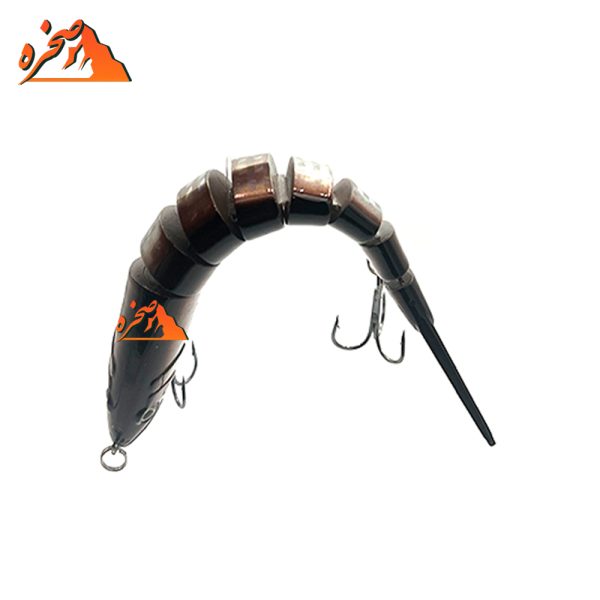 طعمه ماهیگیری هشت تکه کد B204 وزن 19.5 گرم طول 13 سانتیمتر - تصویر 2