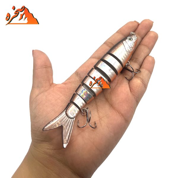 طعمه ماهیگیری هشت تکه کد B204 وزن 19.5 گرم طول 13 سانتیمتر - تصویر 5