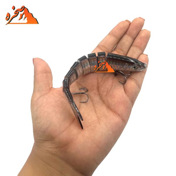 طعمه ماهیگیری هشت تکه کد B204 وزن 19.5 گرم طول 13 سانتیمتر - تصویر 6