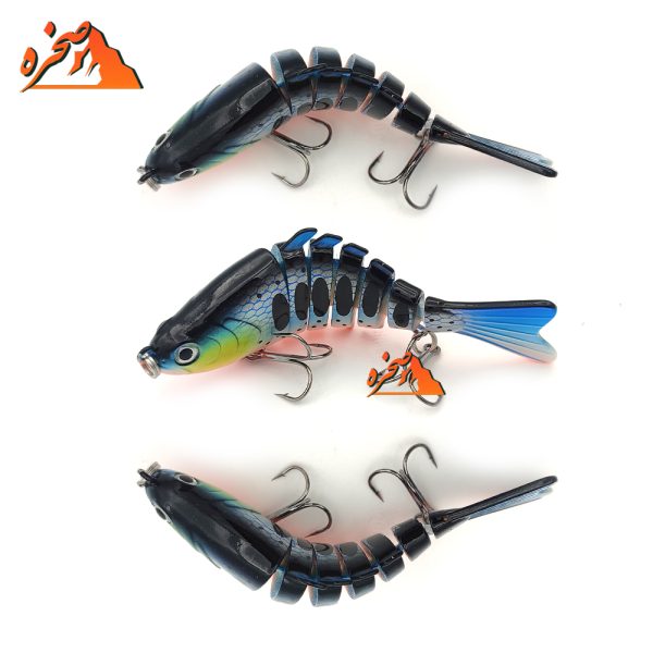طعمه استخوانی 7 تکه کد 103BLU طول 10 سانت 15 گرم - تصویر 2