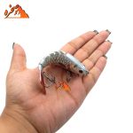 طعمه استخوانی 7 تکه سفید دم قرمز کد 107WRD طول 10 سانت 15 گرم - تصویر 2