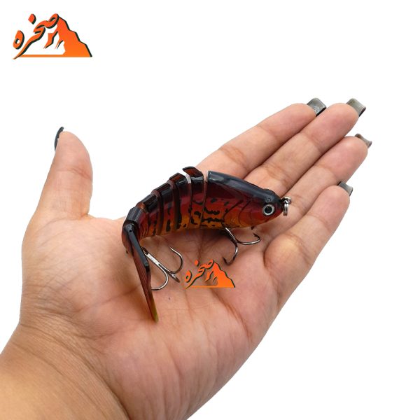 طعمه استخوانی 7 تکه طلایی قرمز کد 108GRD طول 10 سانت 15 گرم - تصویر 4