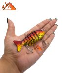 طعمه استخوانی 7 تکه طلایی قرمز کد 108GRD طول 10 سانت 15 گرم - تصویر 5