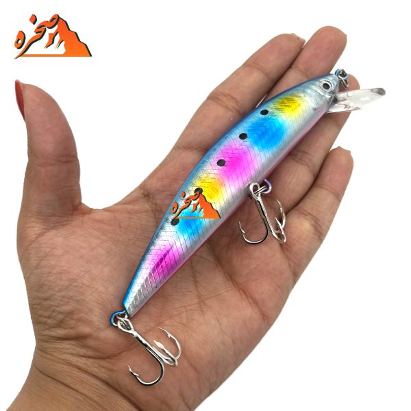 لور ماهیگیری اسپین آب شور کد SWL305 رنگین کمانی وزن 40 گرم