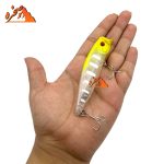 لور پاپر ماهیگیری کد PR104 نقره ای خط سفید وزن 11.5 گرم طول 9 سانتیمتر - تصویر 3