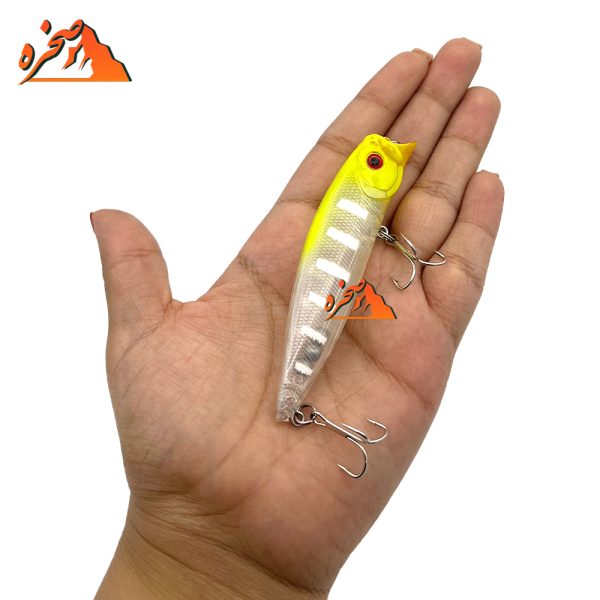 لور پاپر ماهیگیری کد PR104 نقره ای خط سفید وزن 11.5 گرم طول 9 سانتیمتر - تصویر 3