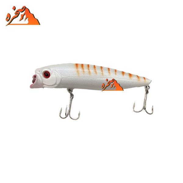لور پاپر ماهیگیری کد PR106 سفید خط نارنجی وزن 11.5 گرم طول 9 سانتیمتر - تصویر 2
