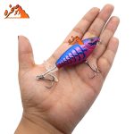 ماهی دم چرخان دو پره ای کد DP101 بنفش وزن 12 گرم طول 10 سانتیمتر - تصویر 3