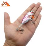 ماهی دم چرخان دو پره ای کد DP105 نقره ای صورتی وزن 12 گرم طول 10 سانتیمتر - تصویر 3