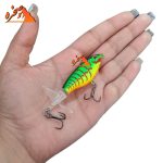 ماهی دم چرخان دو پره ای کد DP102 سبز وزن 12 گرم طول 10 سانتیمتر - تصویر 6