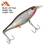 طعمه اسپین SEAHORSE مدل L07-Float طول 13 سانت وزن 42 گرم