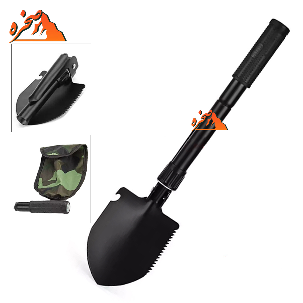 shovel-s-1 بیل و کلنگ تاشو مسافرتی کیف دار کد 2948