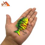 ماهی شش تکه رنگ پرچمی کد FL602 وزن 15.5 گرم طول 7 سانتیمتر - تصویر 2