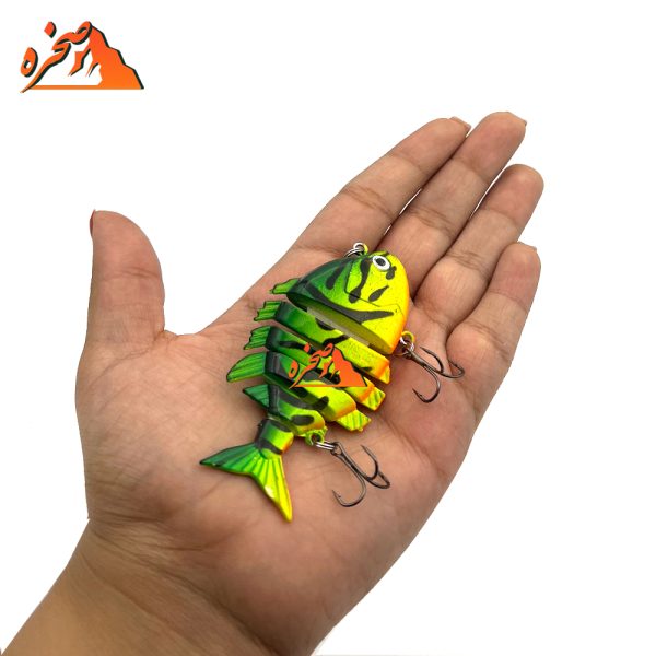 ماهی شش تکه رنگ پرچمی کد FL602 وزن 15.5 گرم طول 7 سانتیمتر - تصویر 2