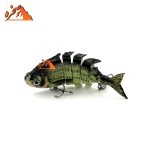 ماهی شش تکه رنگ سبز کد GR603 وزن 15.5 گرم طول 7 سانتیمتر - تصویر 2