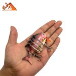 ماهی شش تکه رنگ قرمز کد RD604 وزن 15.5 گرم طول 7 سانتیمتر - تصویر 3