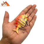 ماهی شش تکه رنگ نارنجی کد OR601 وزن 15.5 گرم طول 7 سانتیمتر - تصویر 2