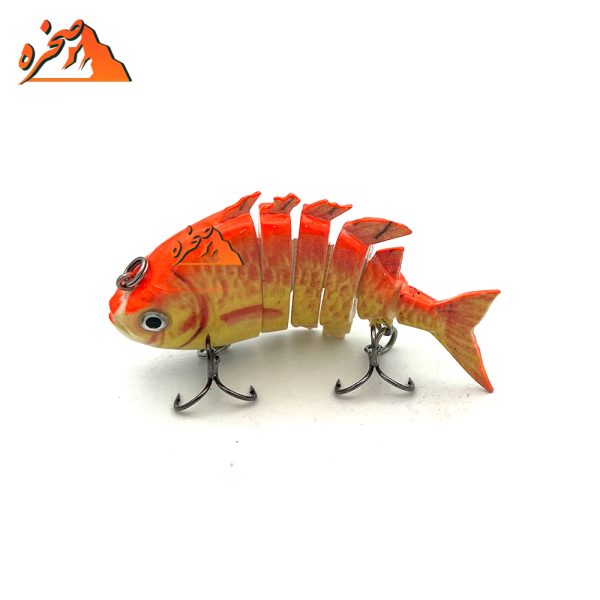 ماهی شش تکه رنگ نارنجی کد OR601 وزن 15.5 گرم طول 7 سانتیمتر - تصویر 4