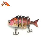 ماهی شش تکه رنگ قرمز کد RD604 وزن 15.5 گرم طول 7 سانتیمتر - تصویر 2