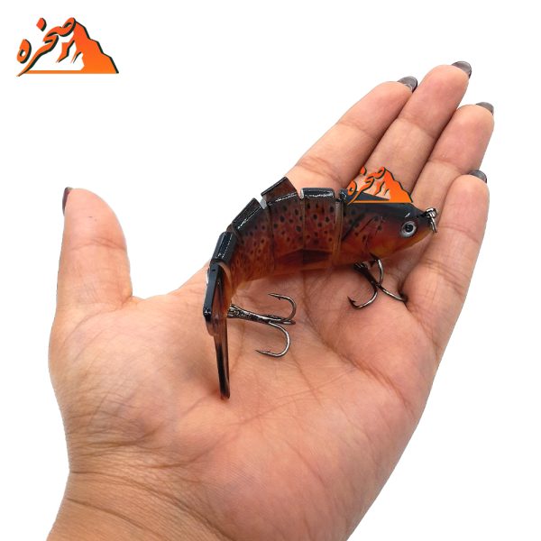 طعمه ماهیگیری شش تکه کد BRN114 وزن 20 گرم طول 9 سانتیمتر - تصویر 2