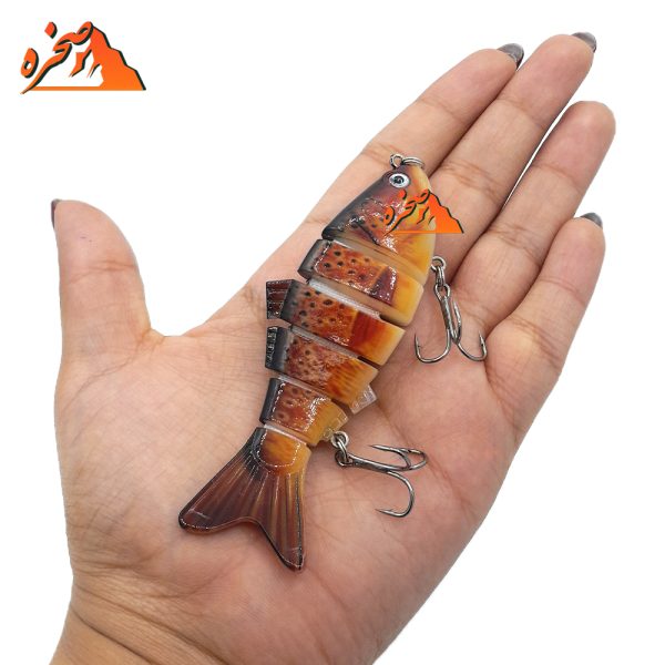 طعمه ماهیگیری شش تکه کد BRN114 وزن 20 گرم طول 9 سانتیمتر - تصویر 3