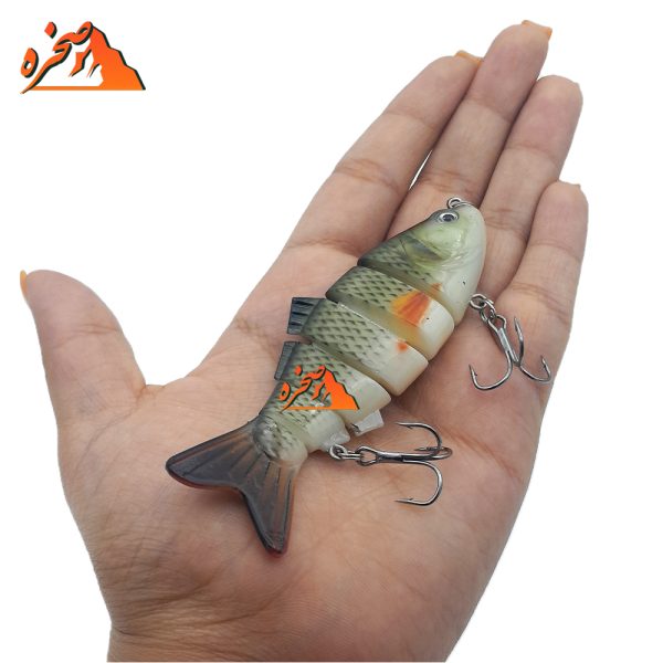 طعمه ماهیگیری شش تکه کد GRT112 وزن 20 گرم طول 9 سانتیمتر - تصویر 3