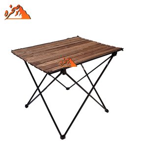 میز استراکچر تاشو سفری صفحه چوبی