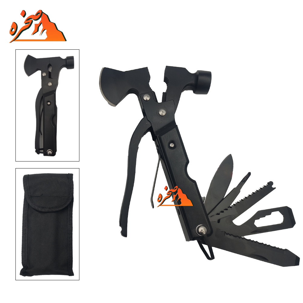 hammer-s-4 تبر و چکش چند کاره مشکی کد 2972