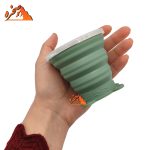 لیوان سیلیکونی تاشو دور استیل - تصویر 3