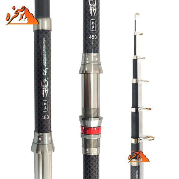 چوب تلسکوپی کربن RONGUAN طول 4.50 متر - تصویر 3
