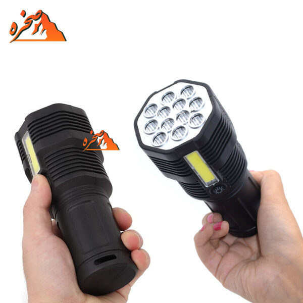 چراغ قوه شارژی SL18 با 12 لامپ - تصویر 2