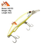 طعمه اسپین نئوبی مدل NS153 زرد طول 9 سانت 46 گرم